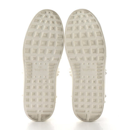 Valentino Garavani Calfskin Rockstud Untitled Open Sneakers 37 White 5 of 8