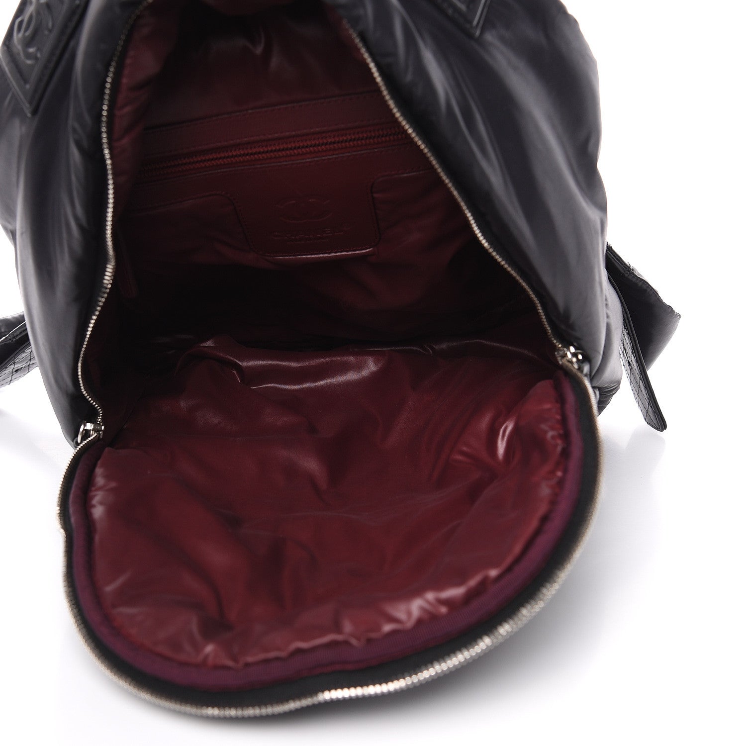 Chanel Nylon Quilted Coco Cocoon Backpack Black 5 of 9