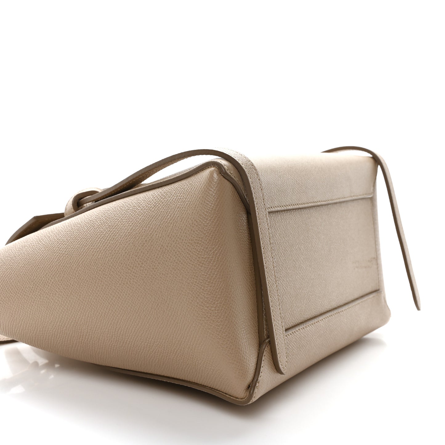 Grained Calfskin Micro Belt Bag Light Taupe