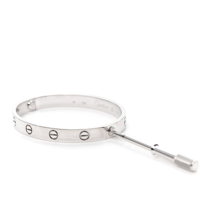 Cartier 18K White Gold LOVE Bracelet 16 4 of 7