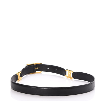Chanel Lambskin CC Belt 65 26 Black 3 of 6