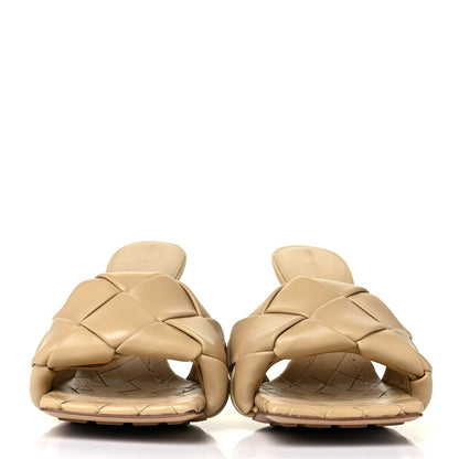 Bottega Veneta Nappa Maxi Intrecciato Lido Mule Sandals 36.5 Cane Sugar 2 of 8