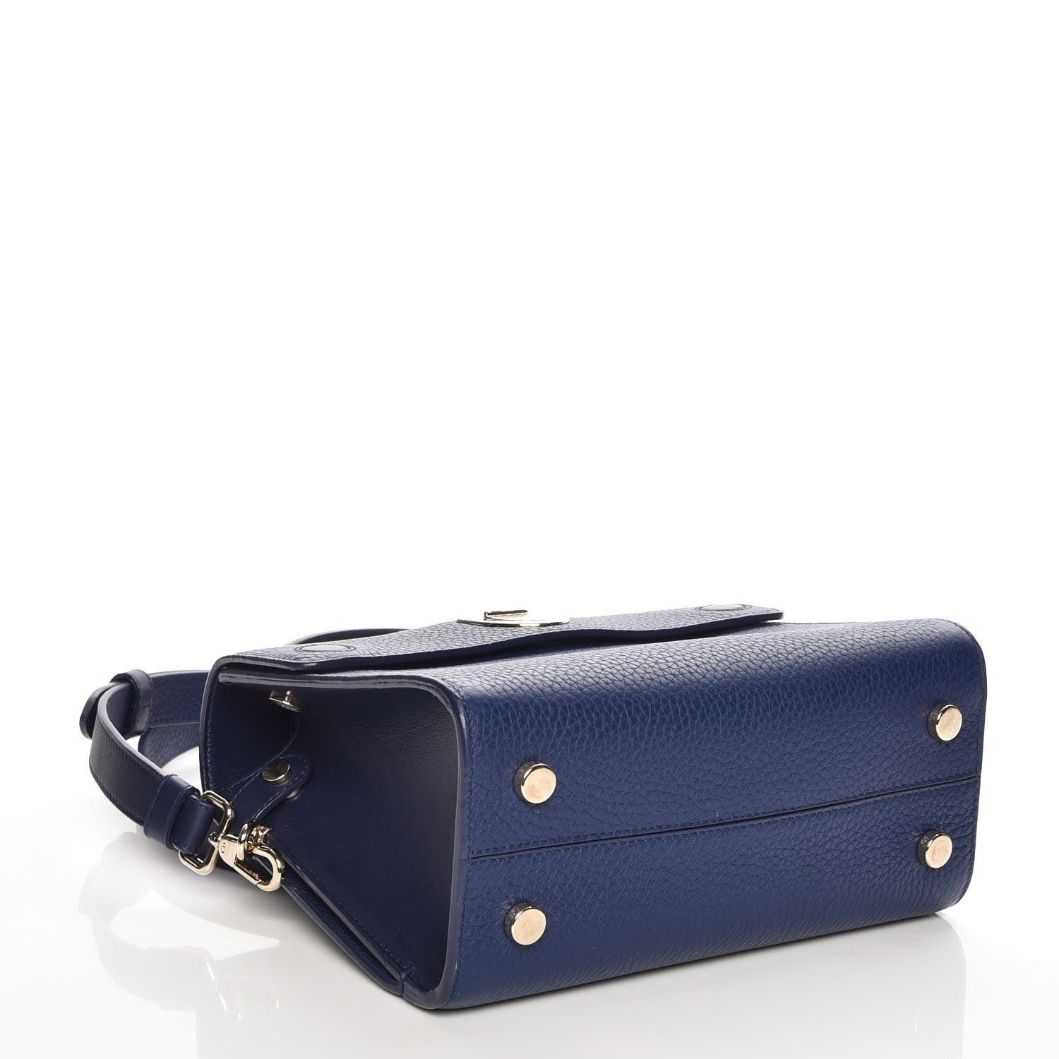 Christian Dior Grained Calfskin Mini Diorever Flap Blue Gris 5 of 9