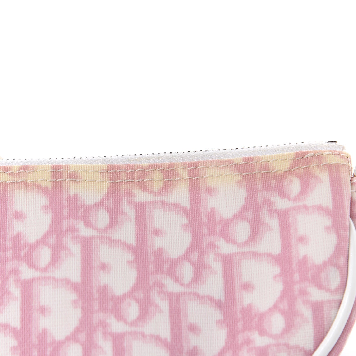 Christian Dior Monogram Mini Saddle Pochette Pink 9 of 15