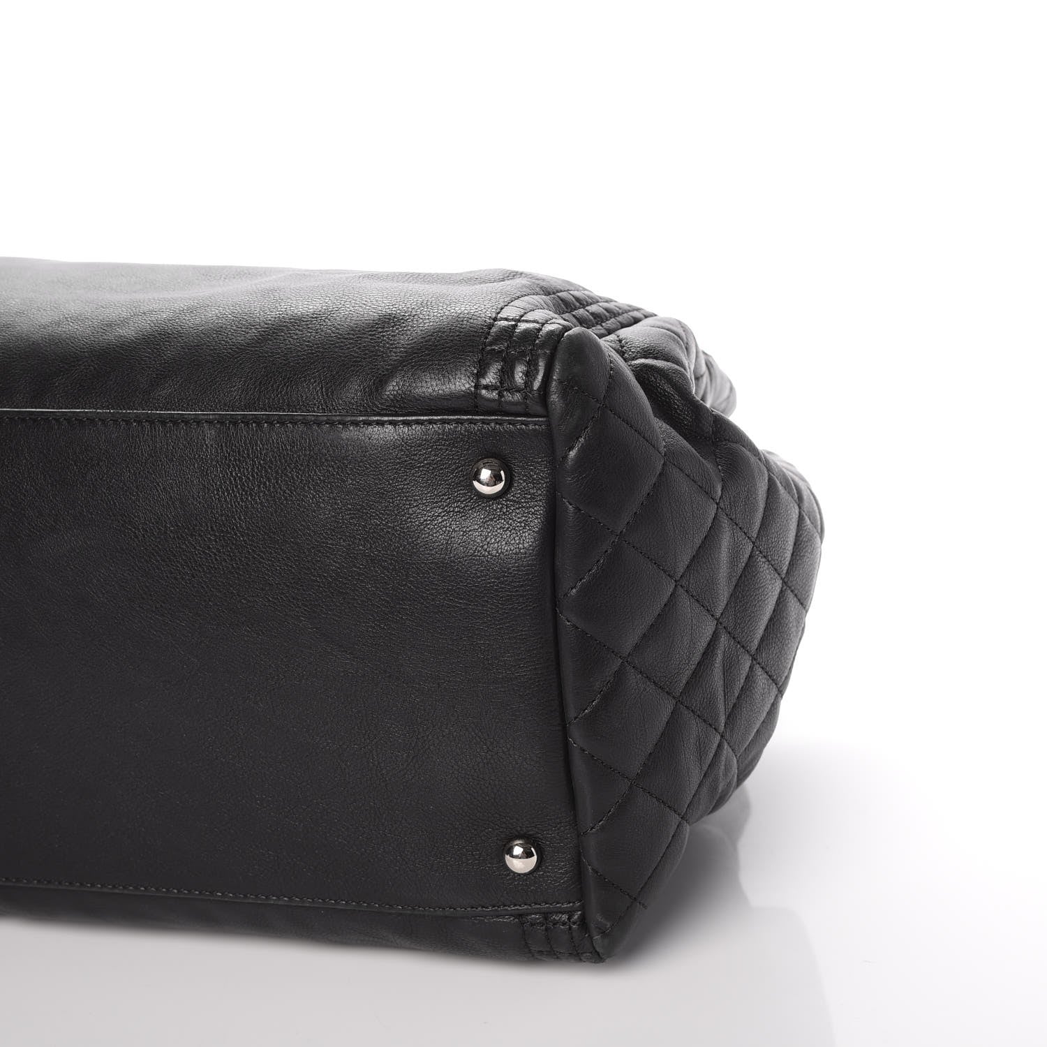 Chanel Calfskin Coco Bengal Open Accordion Tote Black 9 of 9