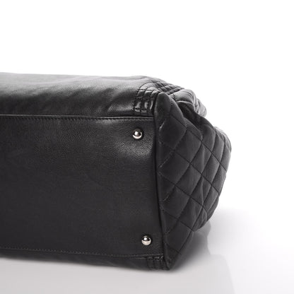 Chanel Calfskin Coco Bengal Open Accordion Tote Black 9 of 9