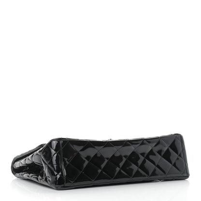 Chanel Patent Quilted Maxi Single Flap Black 4 of 11