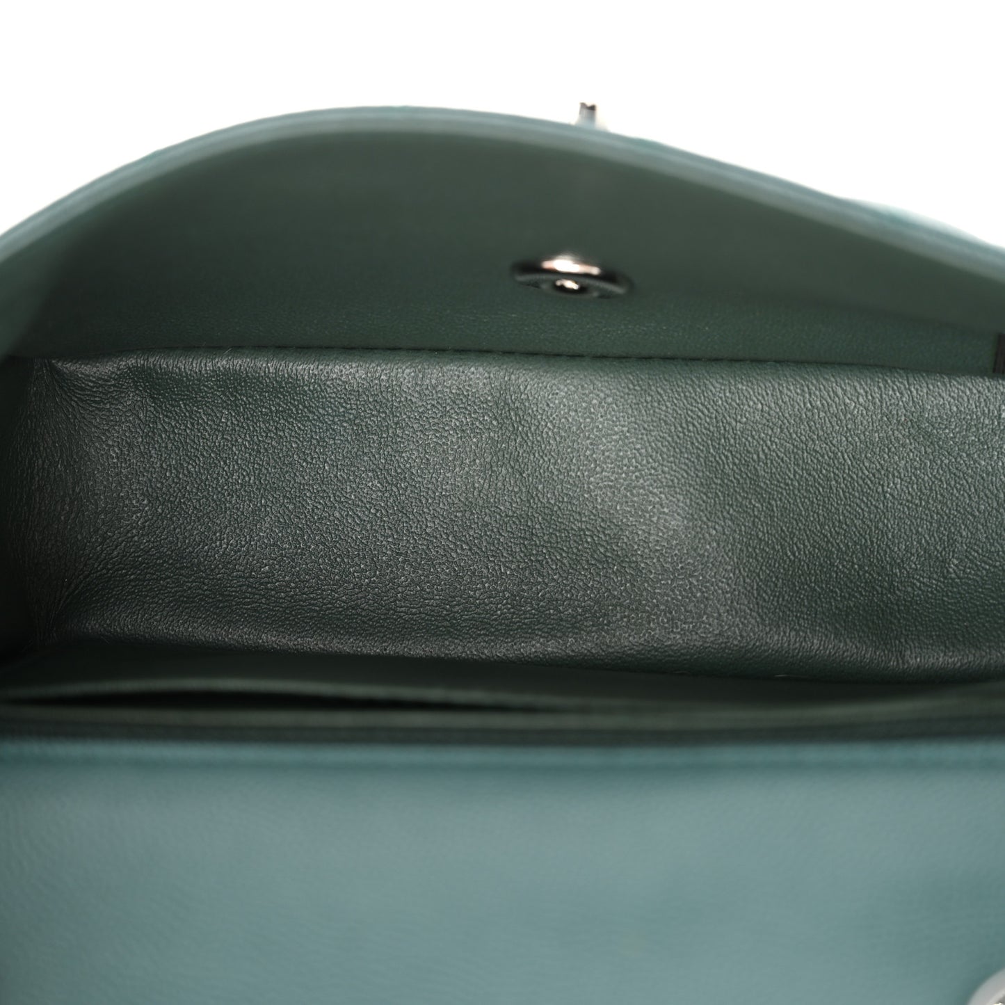 Caviar Quilted Mini Rectangular Flap Dark Turquoise