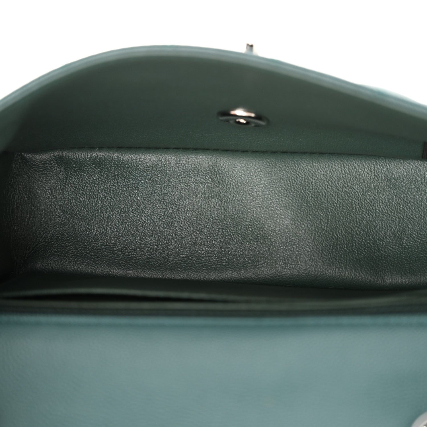 Chanel Caviar Quilted Mini Rectangular Flap Dark Turquoise 5 of 10