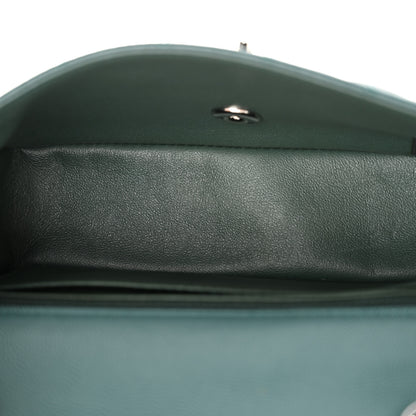 Chanel Caviar Quilted Mini Rectangular Flap Dark Turquoise 5 of 10