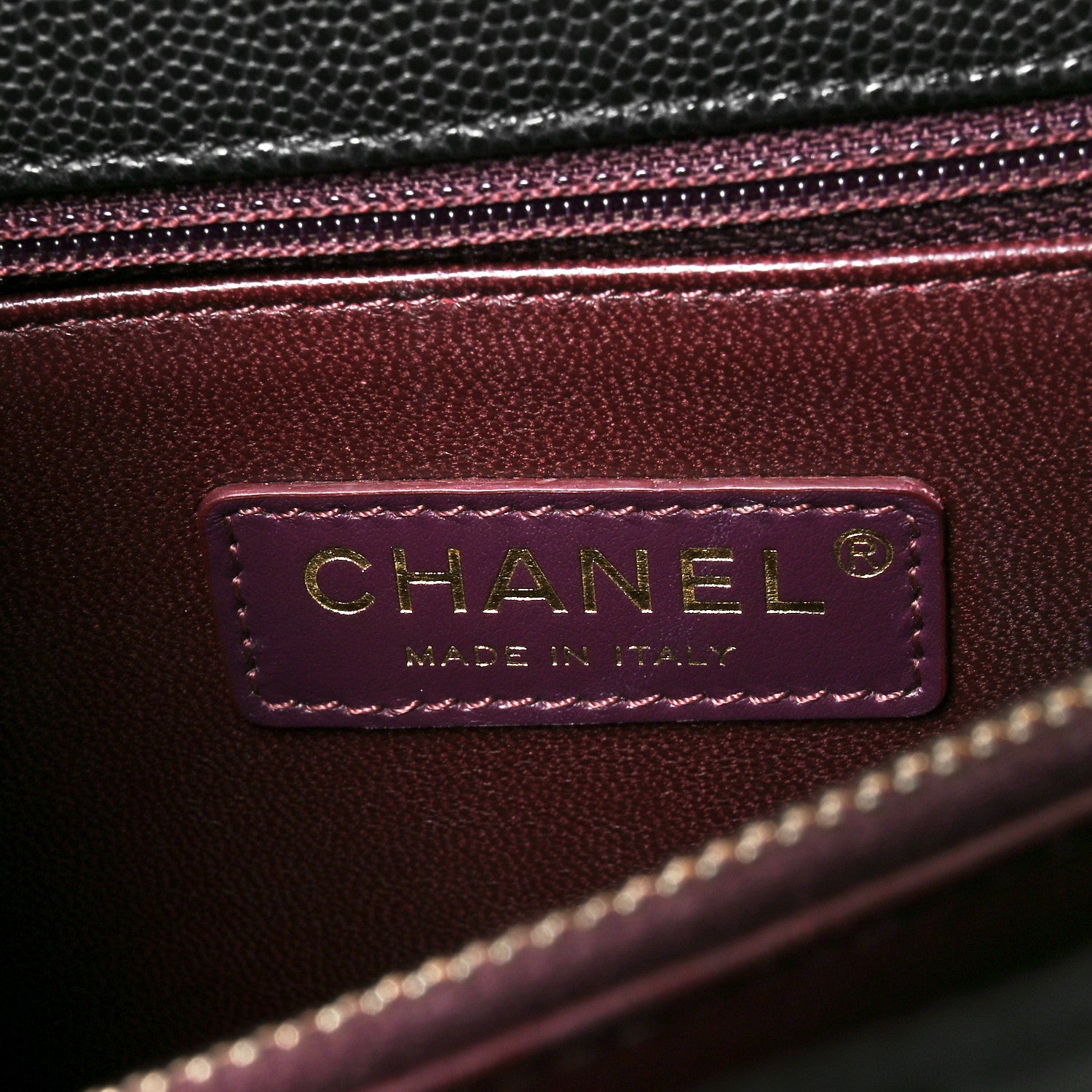 Chanel Caviar Quilted Medium Coco Handle Flap Black 6 of 10