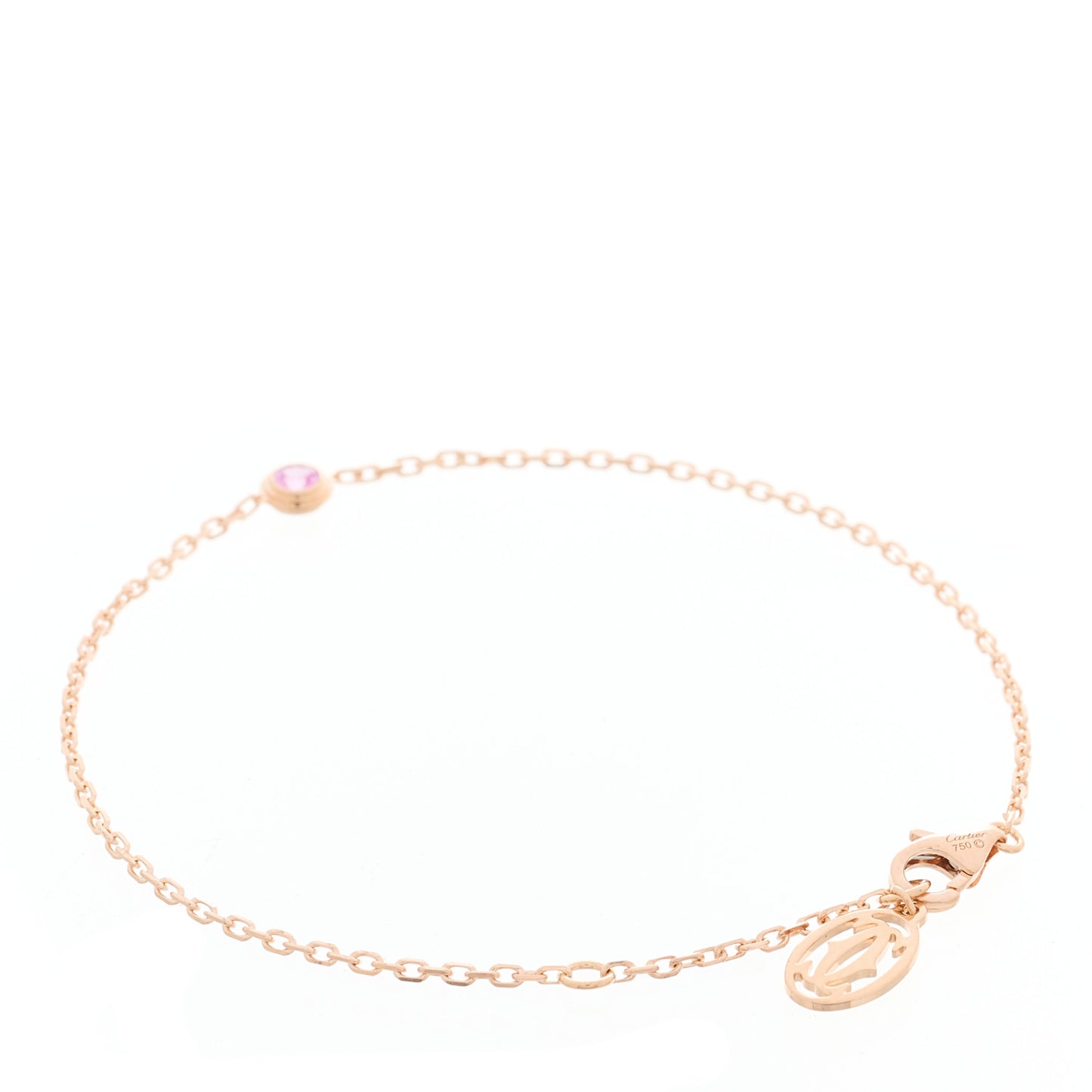 18K Pink Gold Pink Sapphire D'Amour Bracelet
