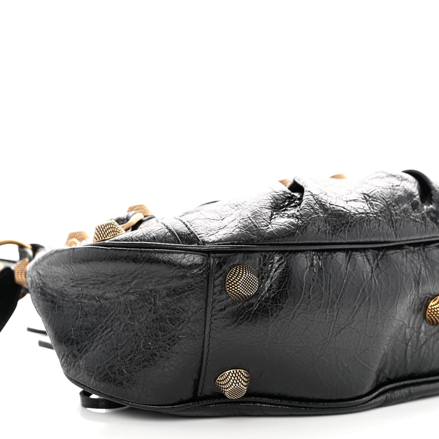 Agneau Arena Small Le Cagole Shoulder Bag Black