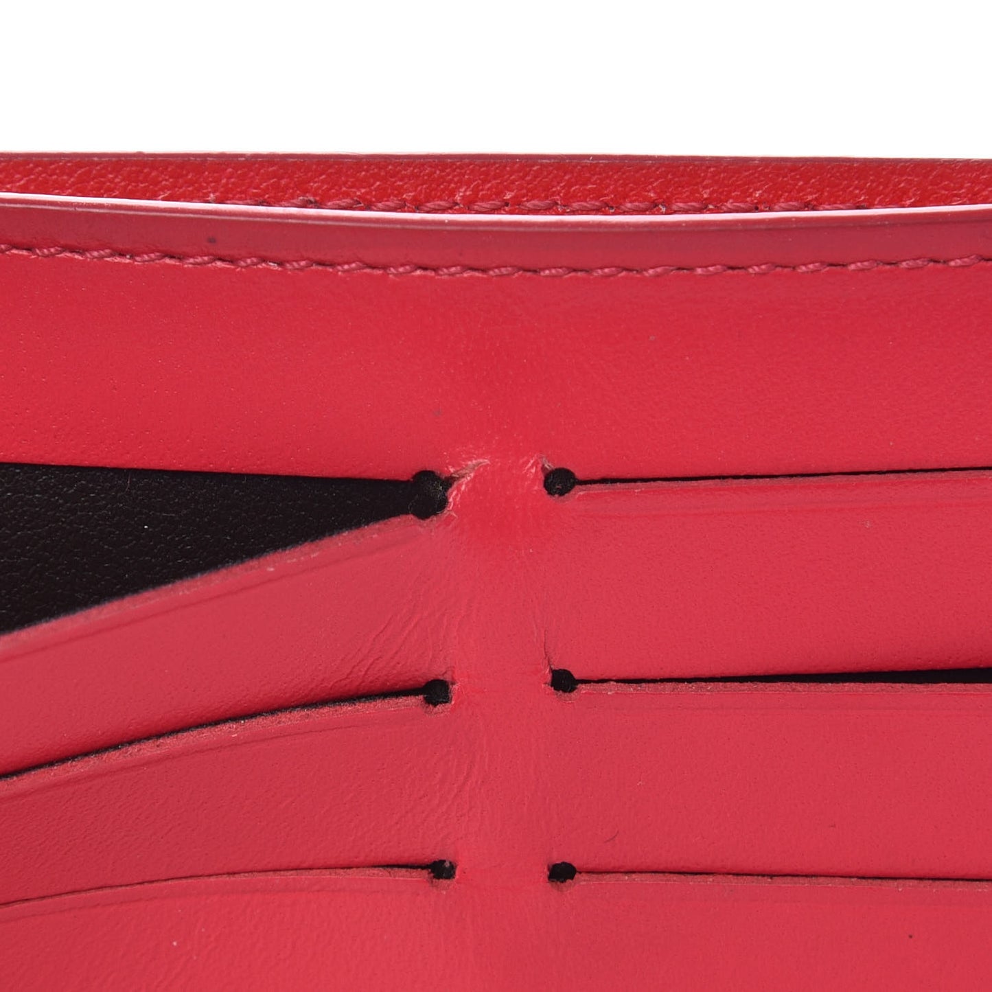 Calfskin Felicie Card Holder Insert Hot Pink
