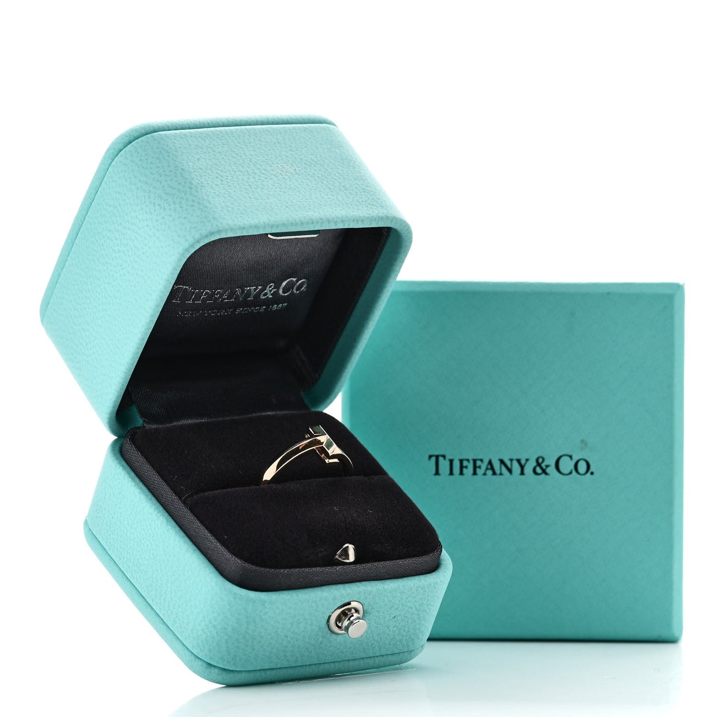 18K Rose Gold T T1 Ring 50 5.5