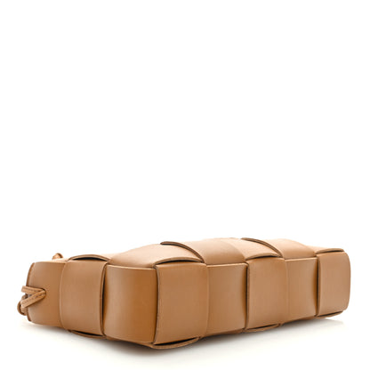 Bottega Veneta Calfskin Maxi Intrecciato Cassette Pouch On Strap Camel 4 of 8