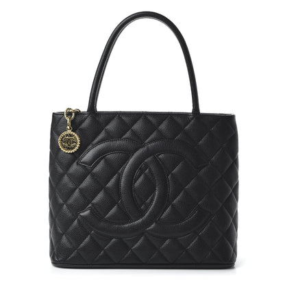 Chanel Caviar Quilted Medallion Tote Black 1 of 10