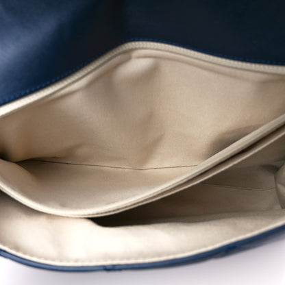 Chanel Calfskin Quilted In the Business Flap Dark Navy Blue 5 of 11