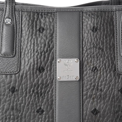 MCM Visetos Medium Liz Reversible Shopper Tote Phantom Grey 8 of 15