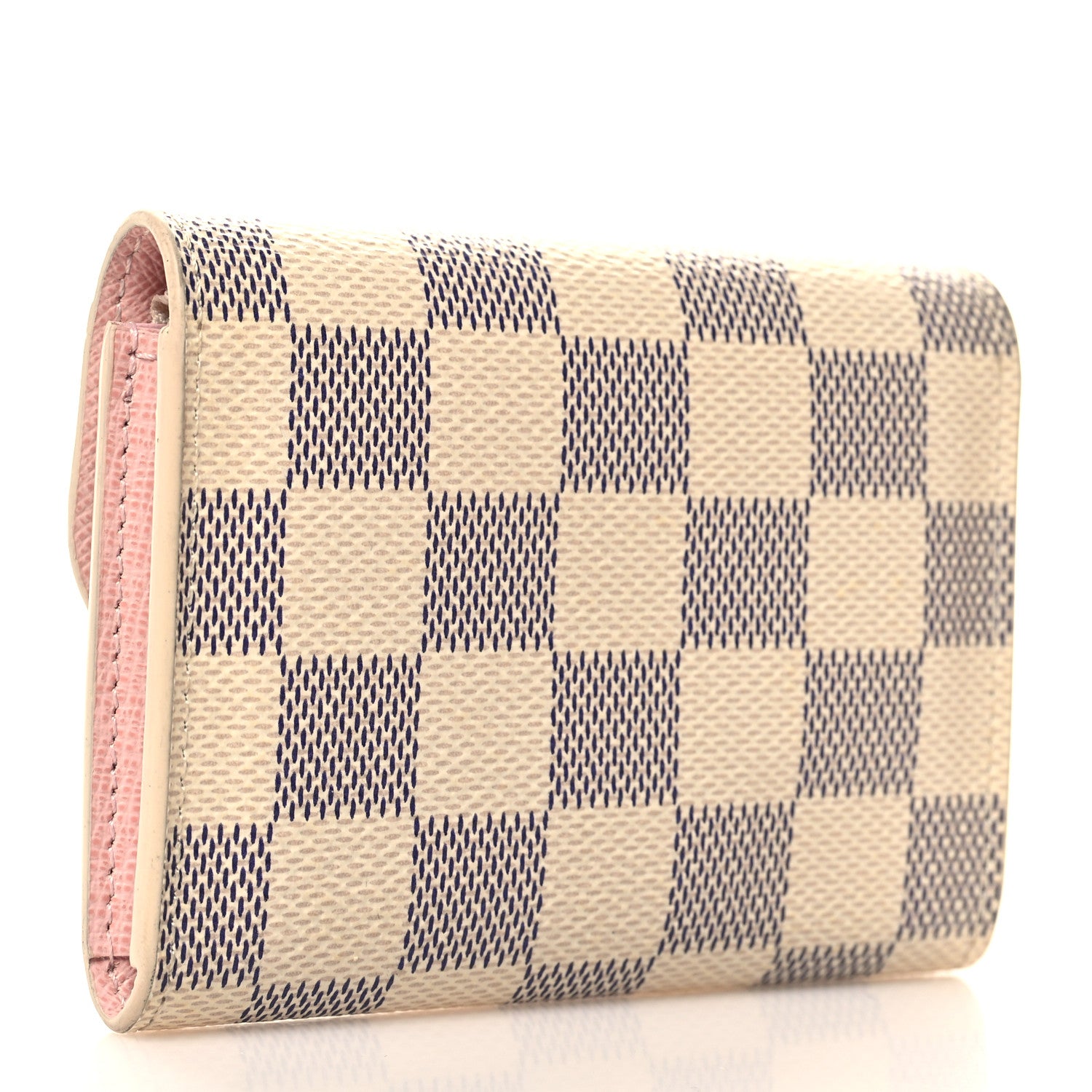 Louis Vuitton Damier Azur Rosalie Coin Purse Rose Ballerine 3 of 7