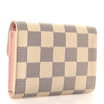 Louis Vuitton Damier Azur Rosalie Coin Purse Rose Ballerine 3 of 7