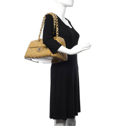 Chanel Patent Quilted Day Glo Flap Bag Beige 2 of 11