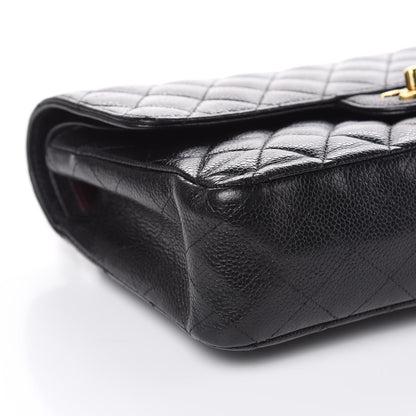 Chanel Caviar Quilted Medium Double Flap Black 8 of 22