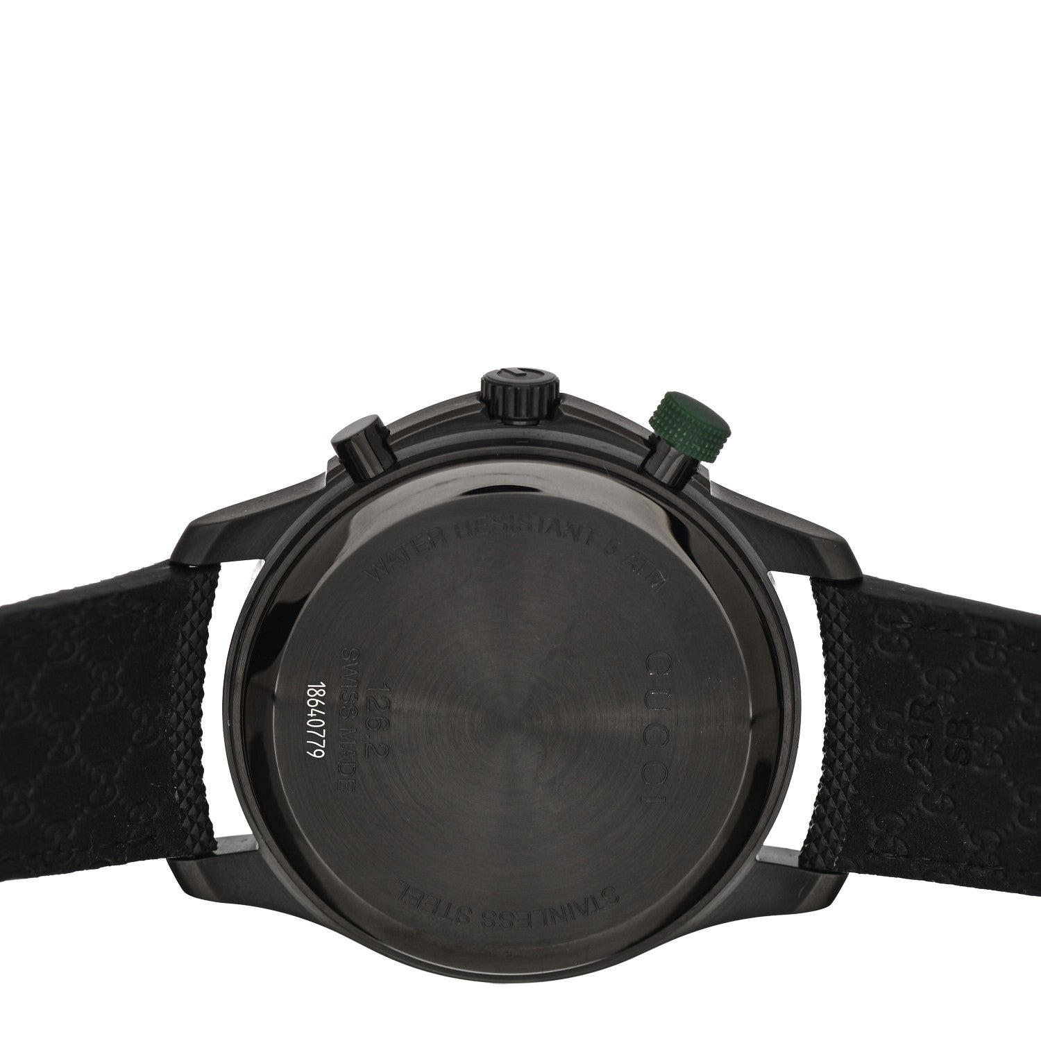 Gucci PVD Stainless Steel Nylon 45mm G-Timeless Chronograph Quartz Watch Black 4 of 5