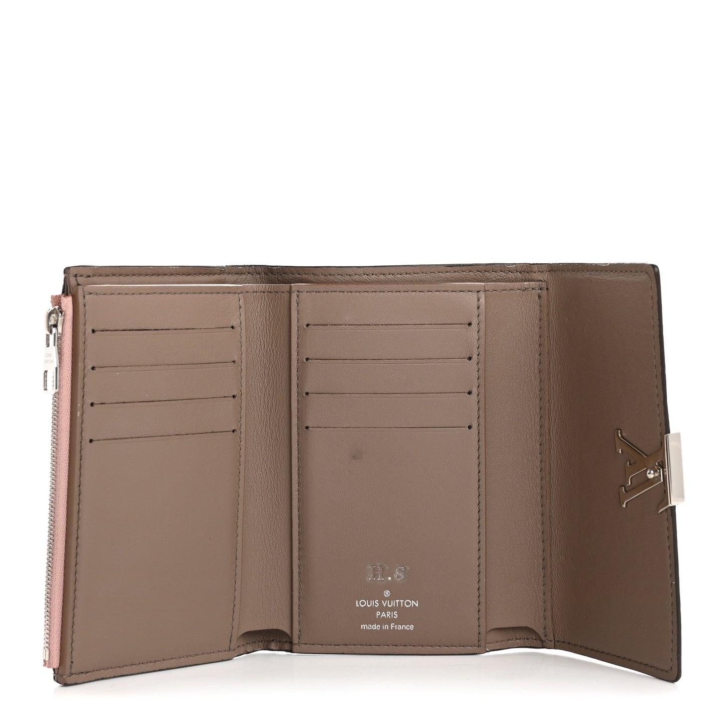 Taurillon Capucines Compact Wallet Magnolia