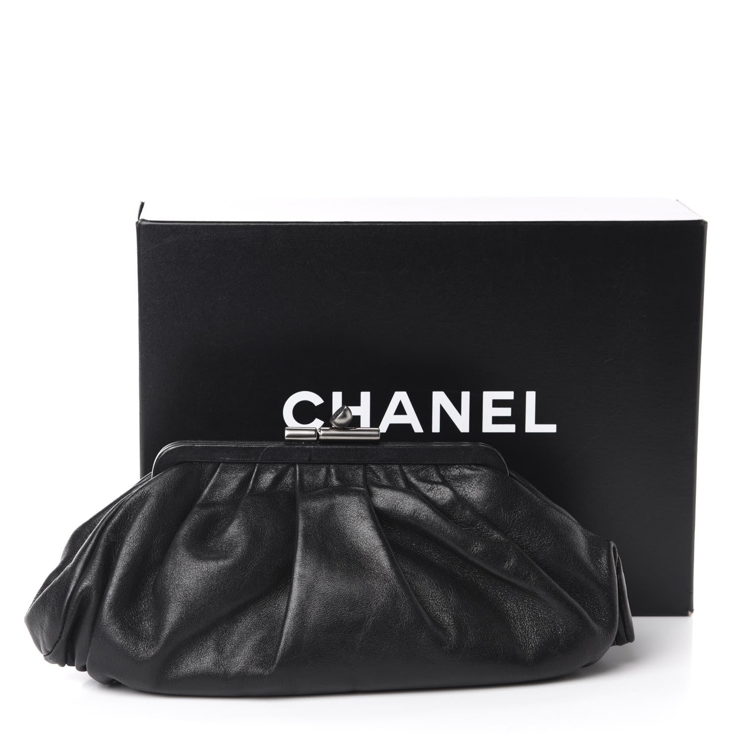 Chanel Lambskin Monte Carlo Clutch Black 11 of 11