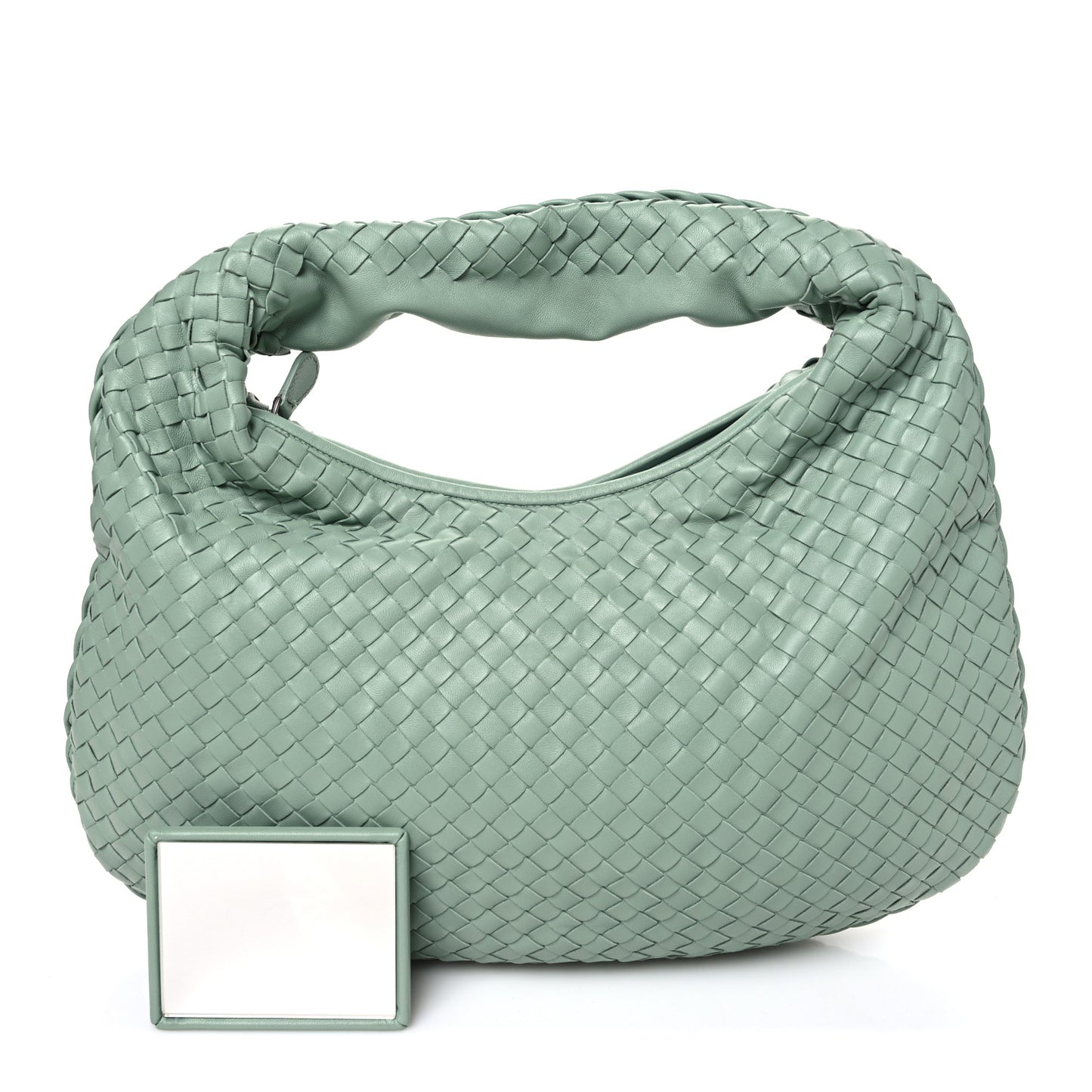 Nappa Intrecciato Medium Belly Veneta Hobo New Sauge