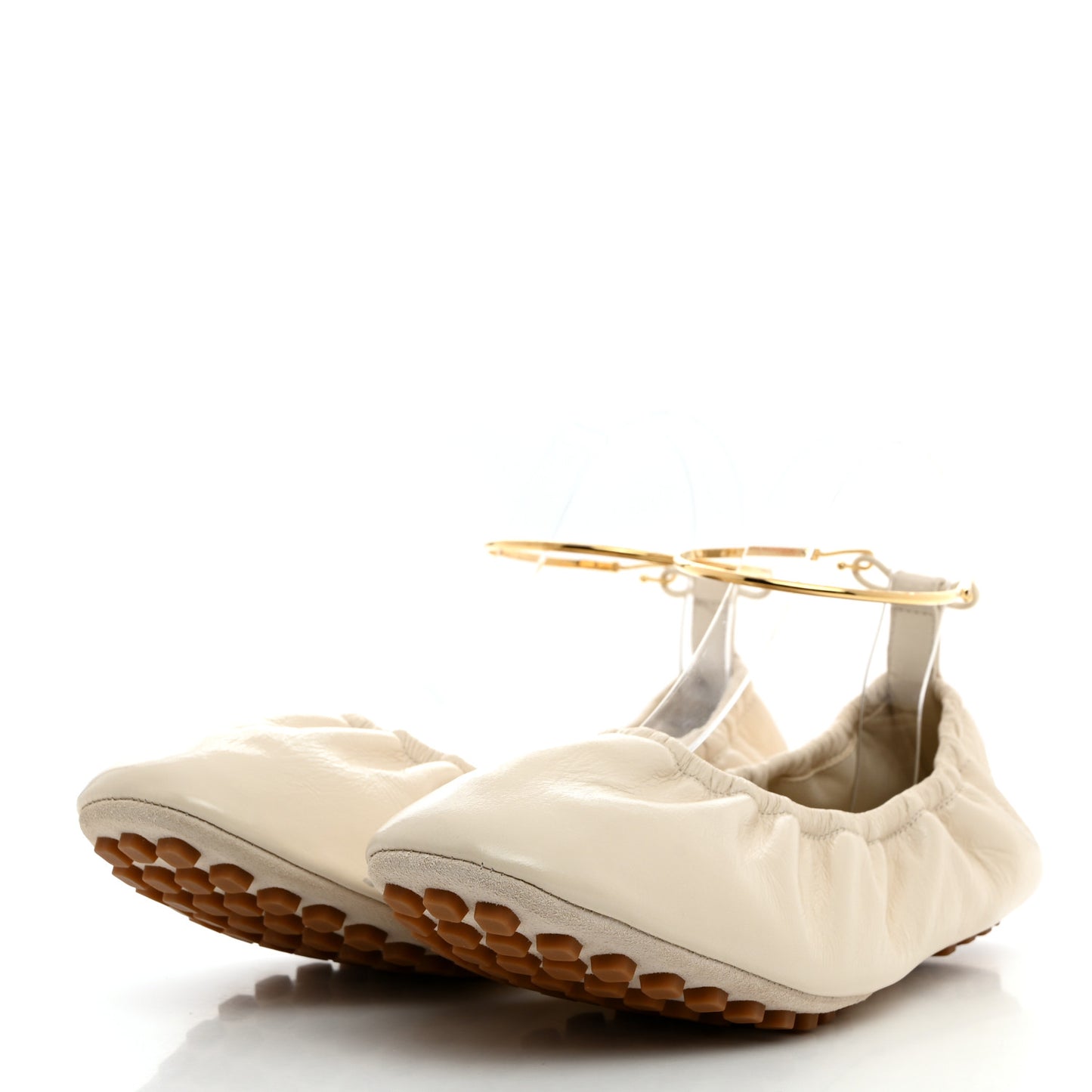 Vitello Filo Ballerina Flats 38.5 Shell