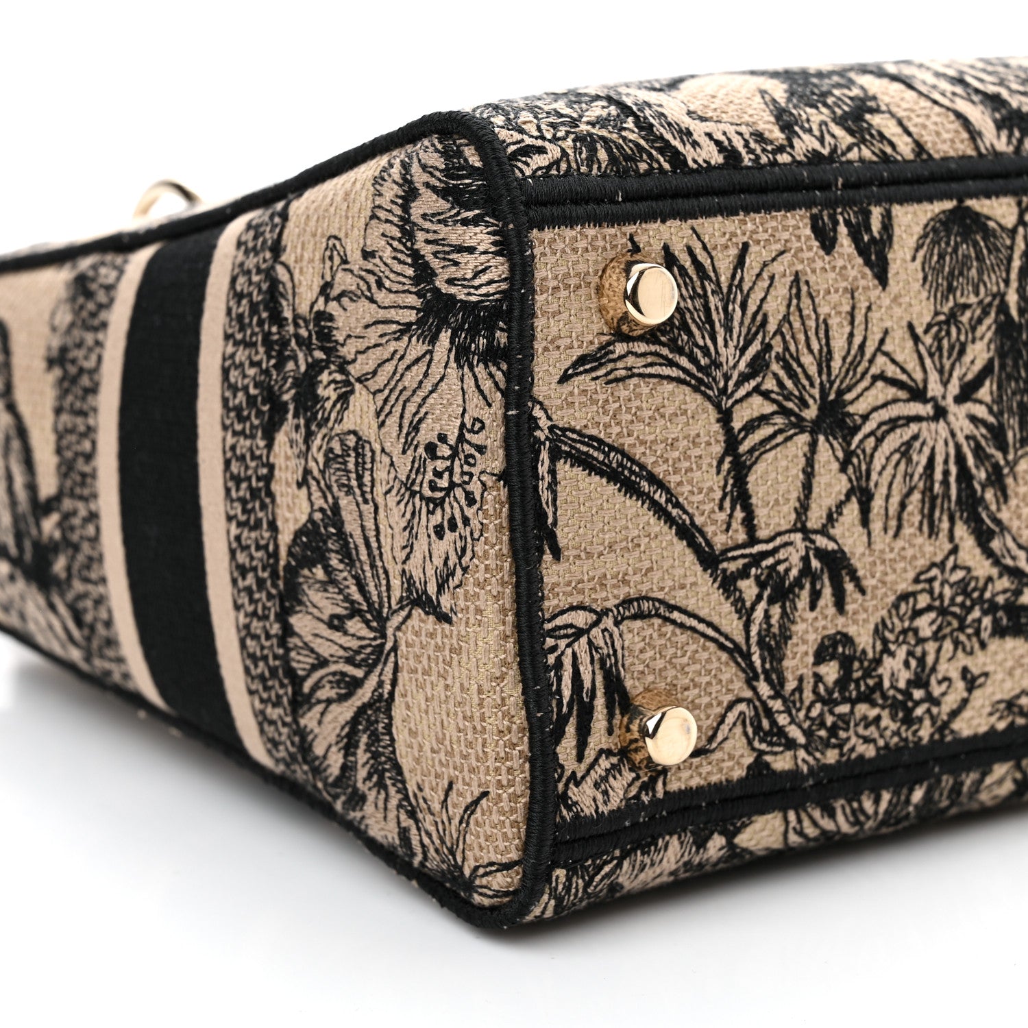 Christian Dior Toile de Jouy Voyage Embroidered Medium Lady D-Lite Beige Multicolor 9 of 15