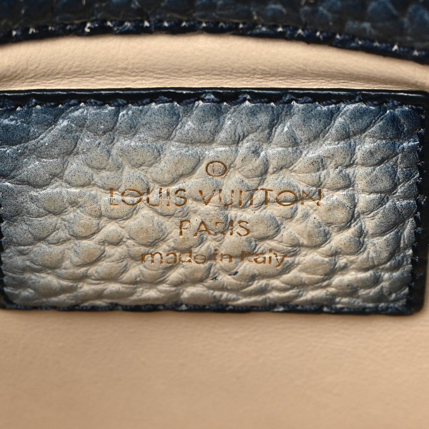 Louis Vuitton Denim Stripes Polka Dot Corsaire Navy 6 of 15