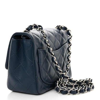 Chanel Lambskin Quilted Mini Square Flap Navy 3 of 10