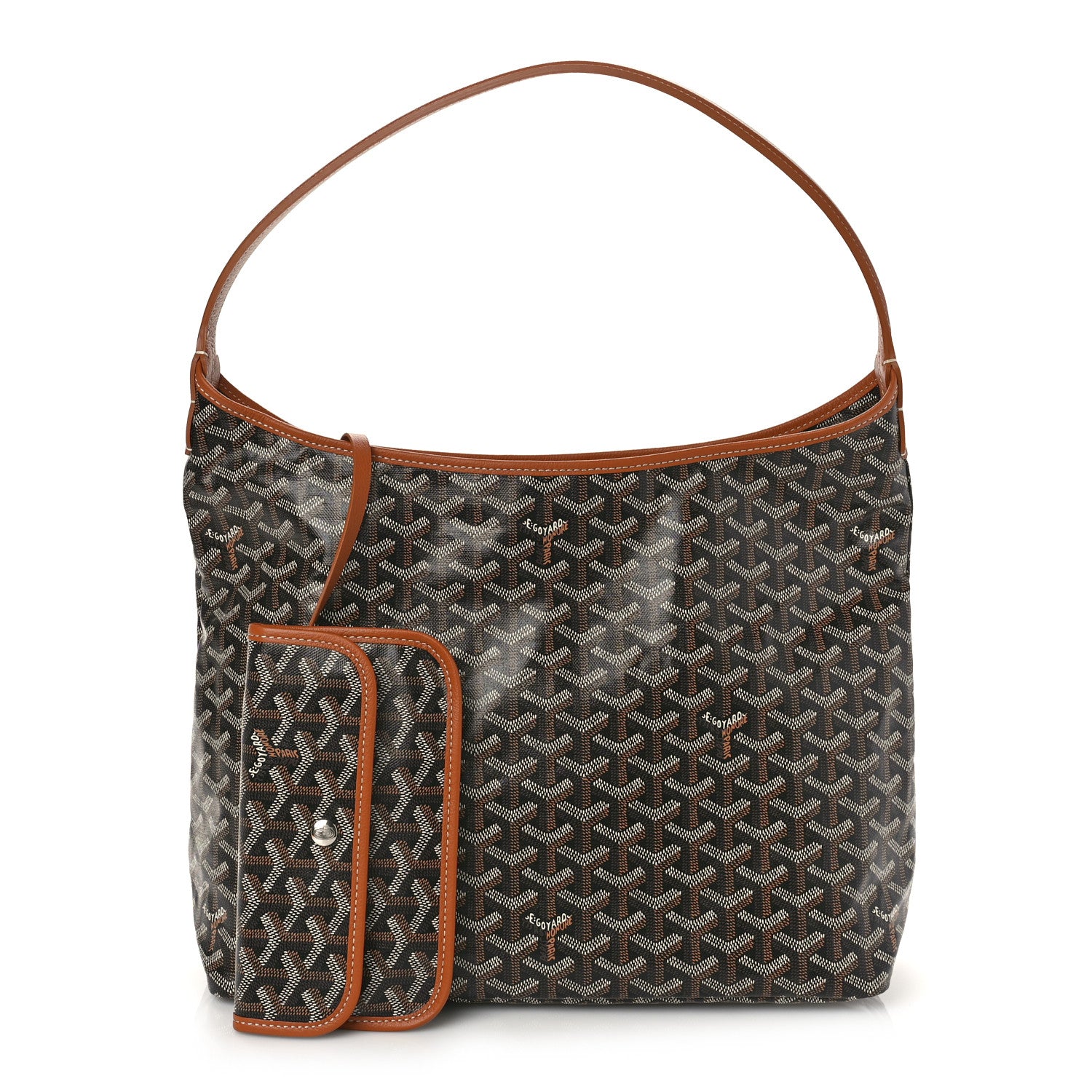 Goyard Goyardine Boheme Hobo Black Gold 6 of 8