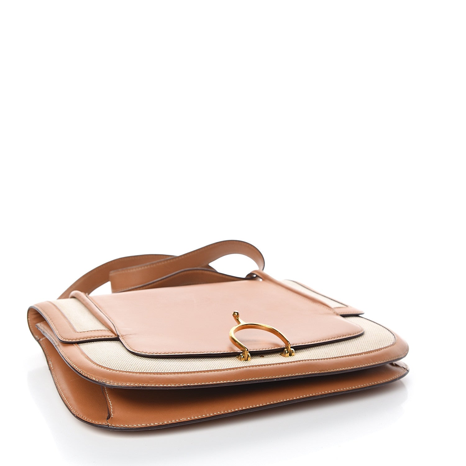 Hermes Barenia Toile Shoulder Bag 3 of 12
