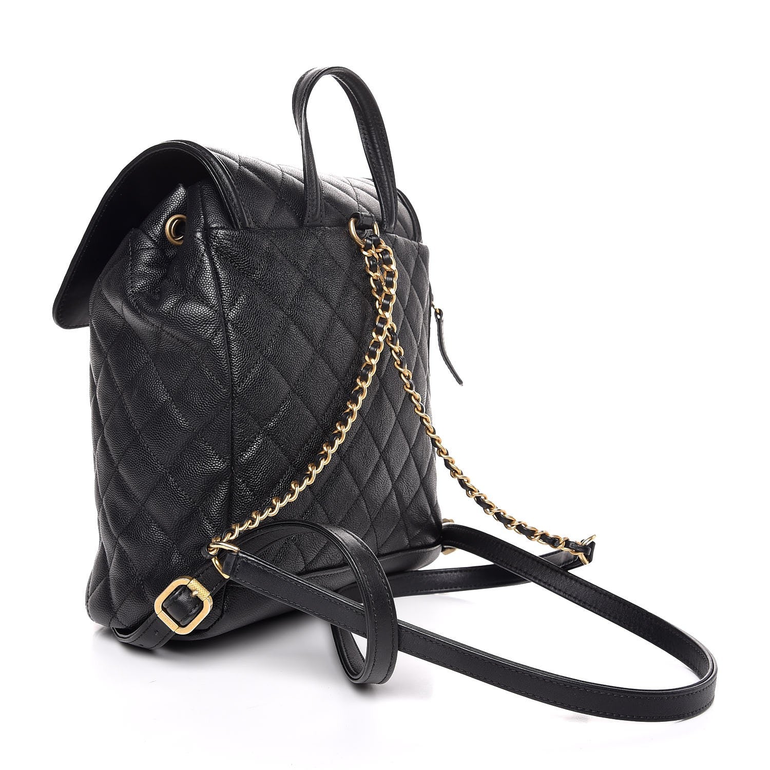 Chanel Caviar Quilted Filigree Backpack Black 3 of 7