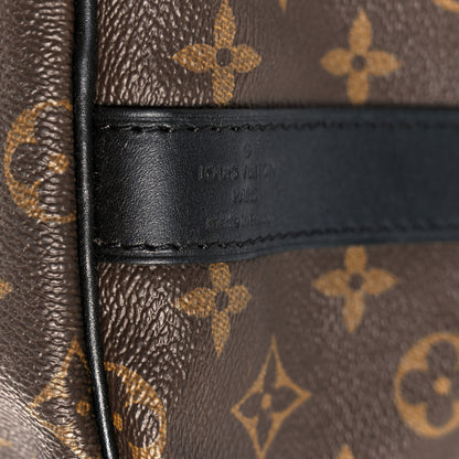 Louis Vuitton Monogram Macassar Keepall Bandouliere 55 8 of 11