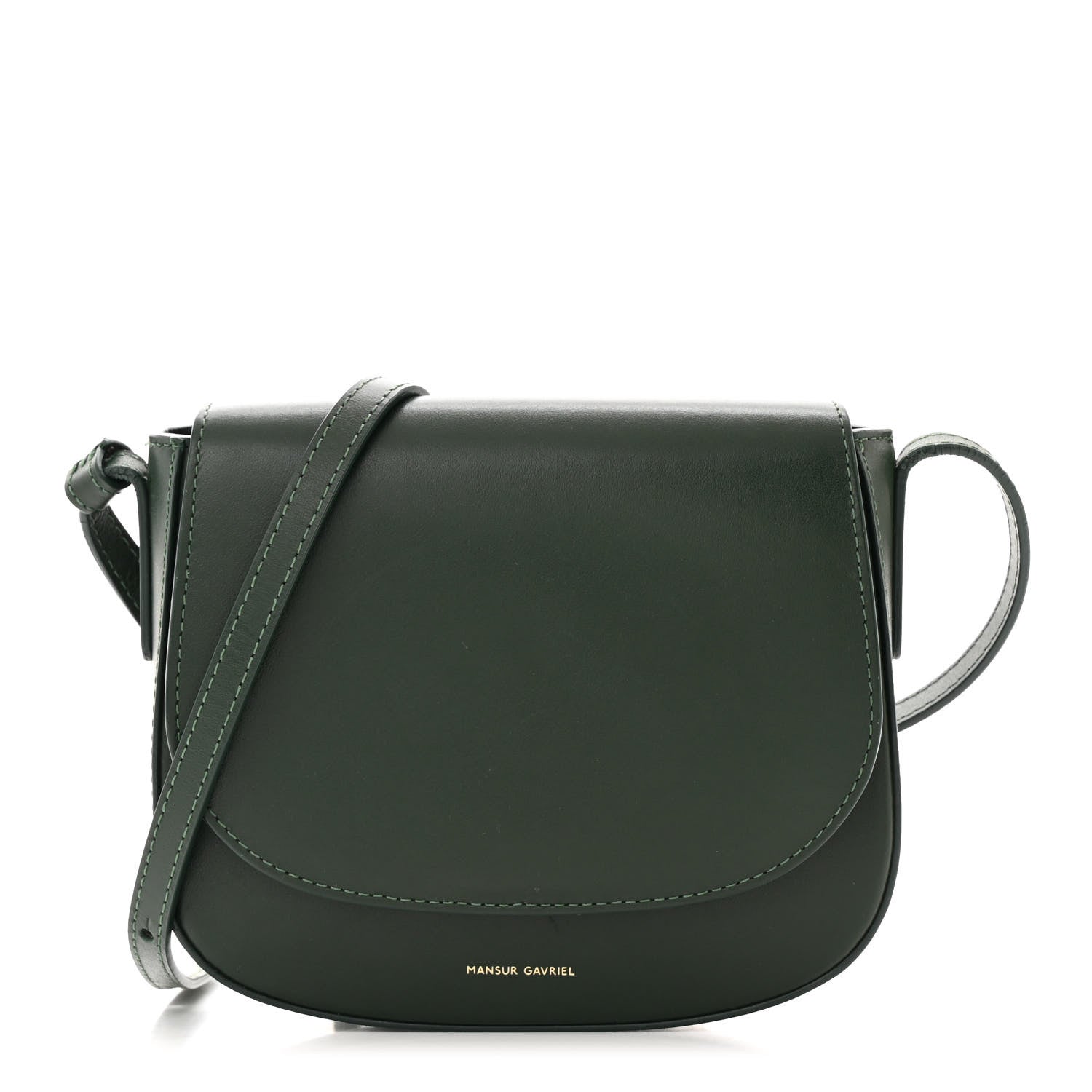 Mansur Gavriel Calfskin Mini Flap Crossbody Bag Moss 1 of 11