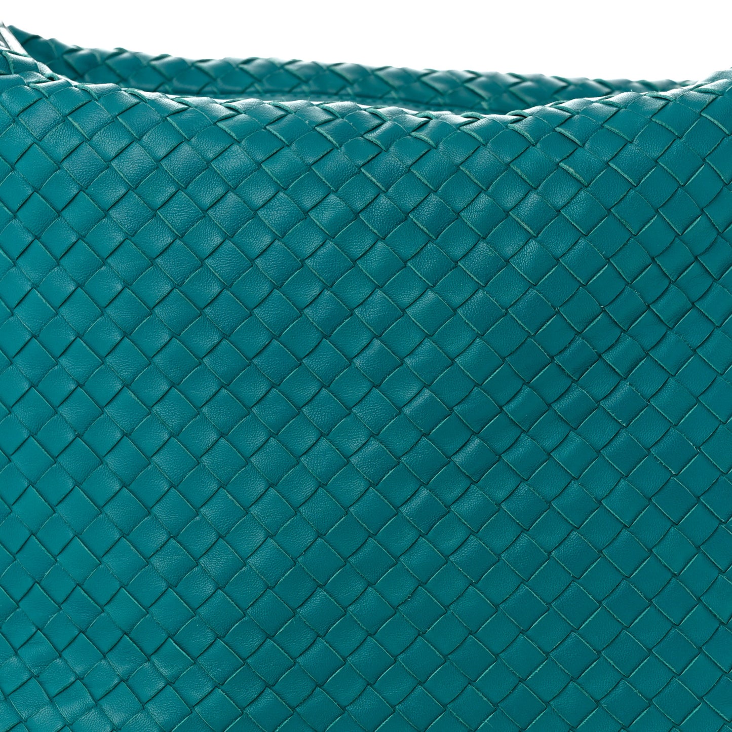 Nappa Intrecciato Pyramid Hobo Mallard