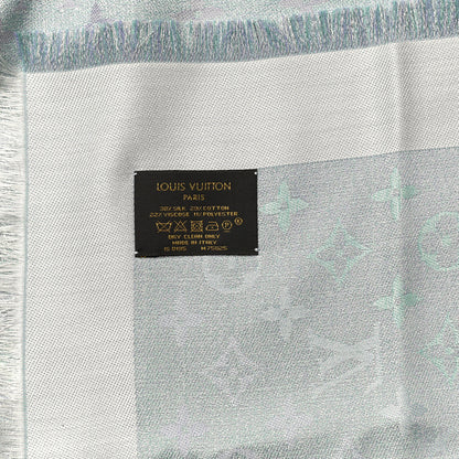 Louis Vuitton Silk Lurex Wool Monogram Shine Shawl 4 of 4