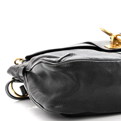 Chloe Grained Lambskin Calfskin Medium Lexa Shoulder Bag Black 8 of 10