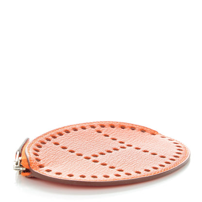 Hermes Chevre Mysore Evelyne Coin Purse Feu 4 of 7