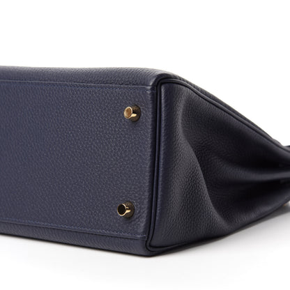 Hermes Togo Kelly Retourne 32 Bleu Nuit 7 of 13