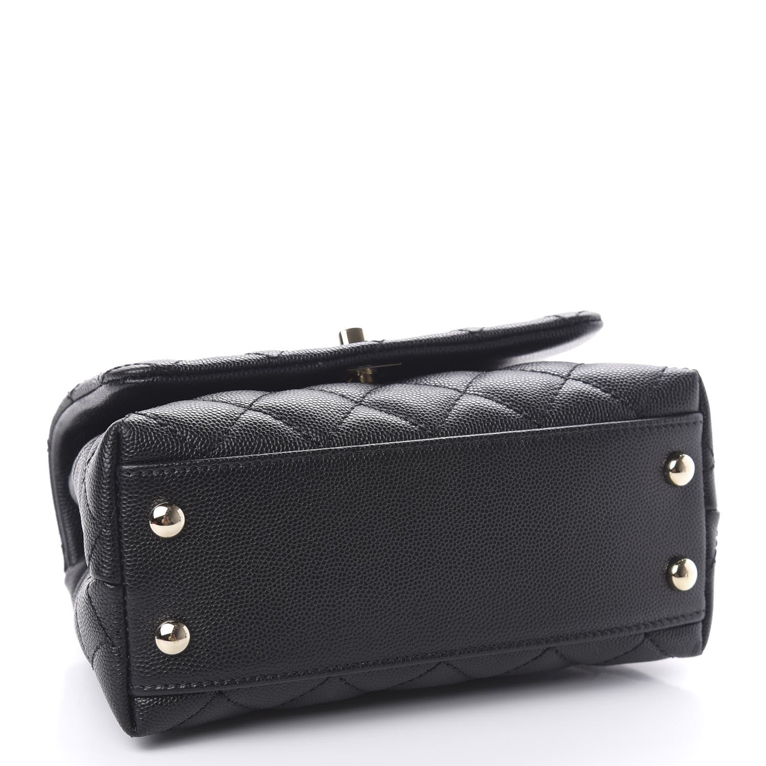 Chanel Caviar Quilted Extra Mini Coco Handle Flap Black 5 of 12