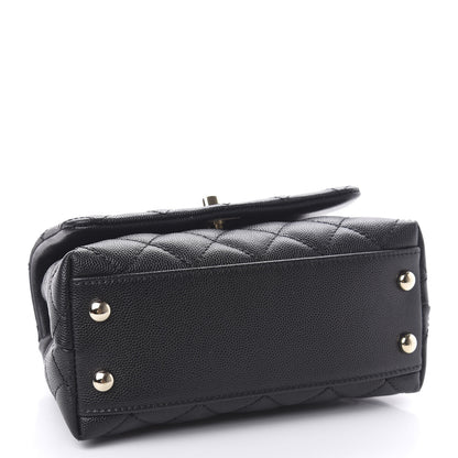 Chanel Caviar Quilted Extra Mini Coco Handle Flap Black 5 of 12