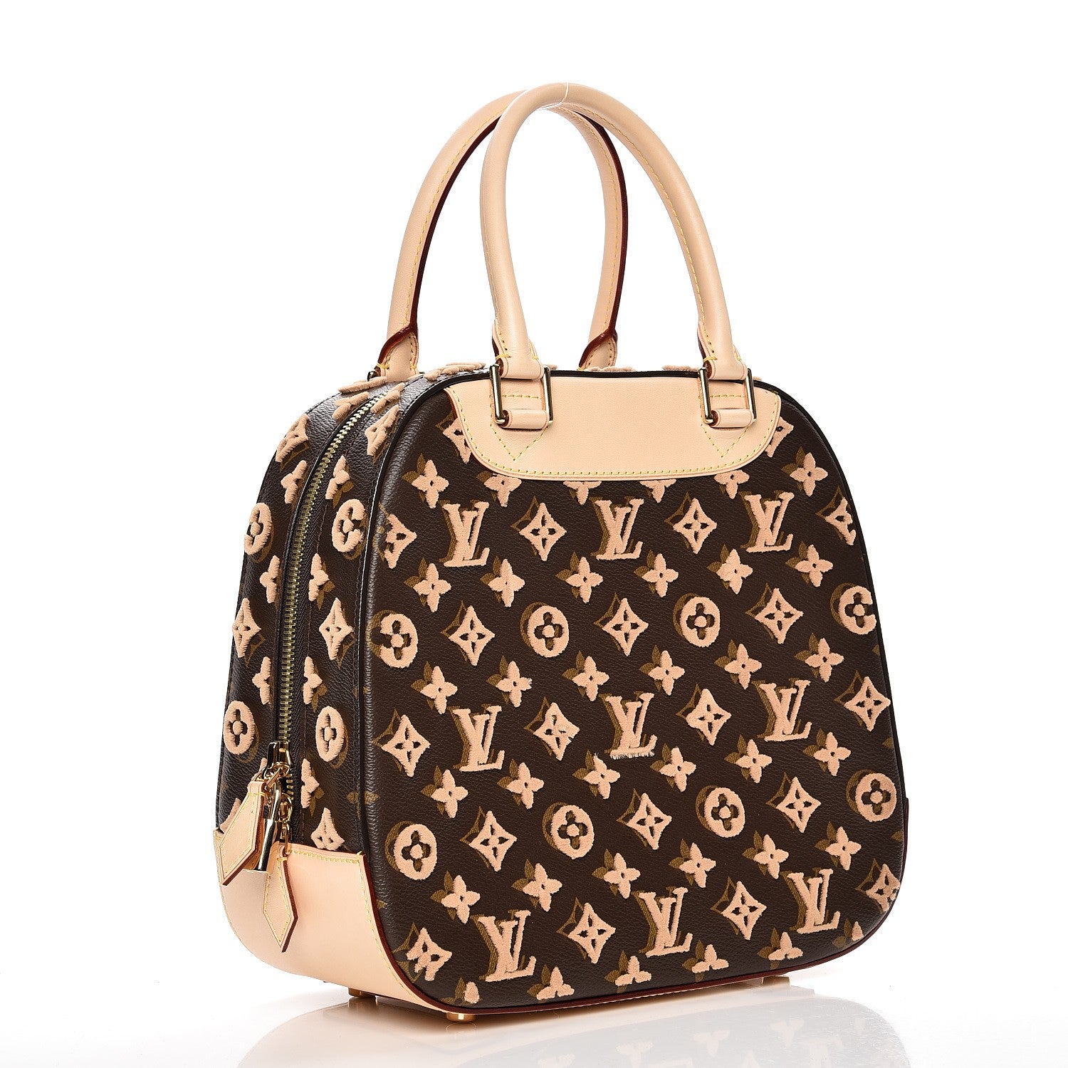Louis Vuitton Monogram Tuffetage Deauville Cube Caramel 3 of 8
