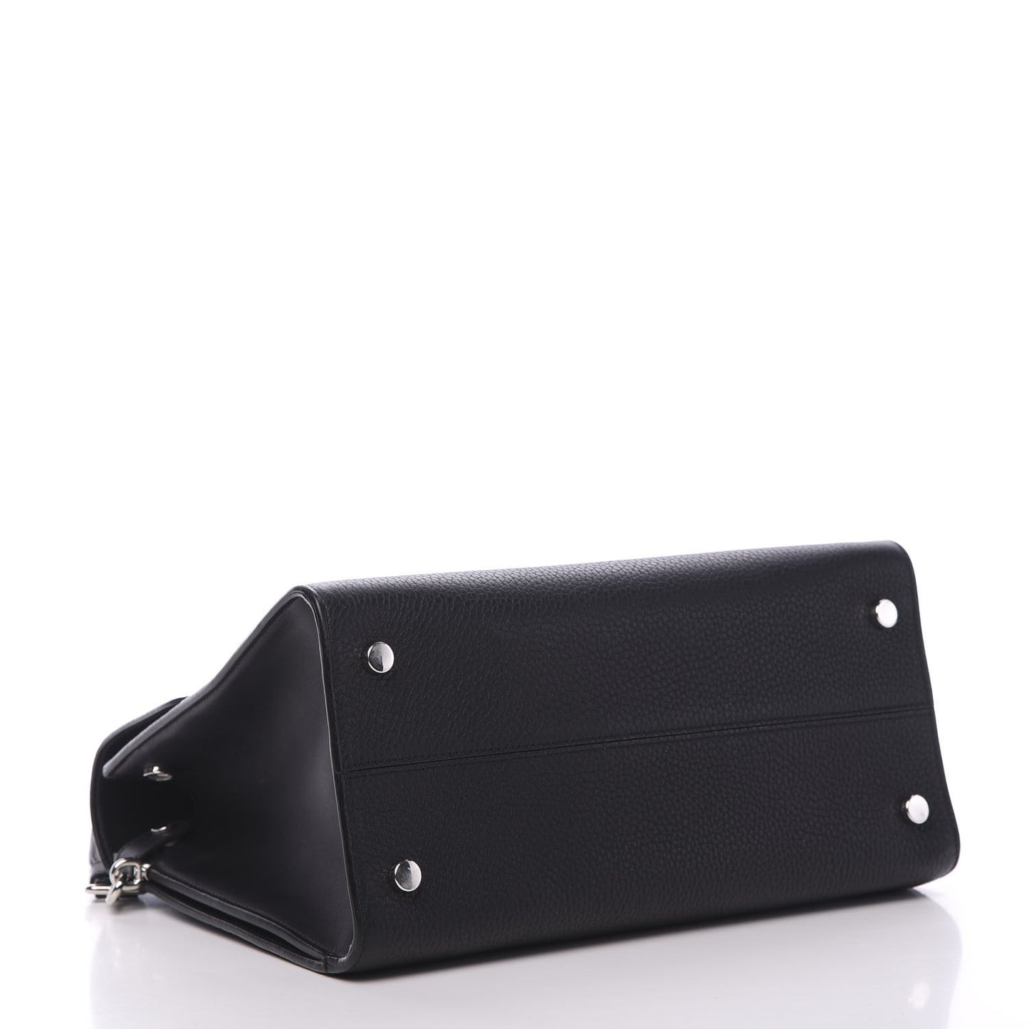 Grained Calfskin Medium Diorever Flap Black