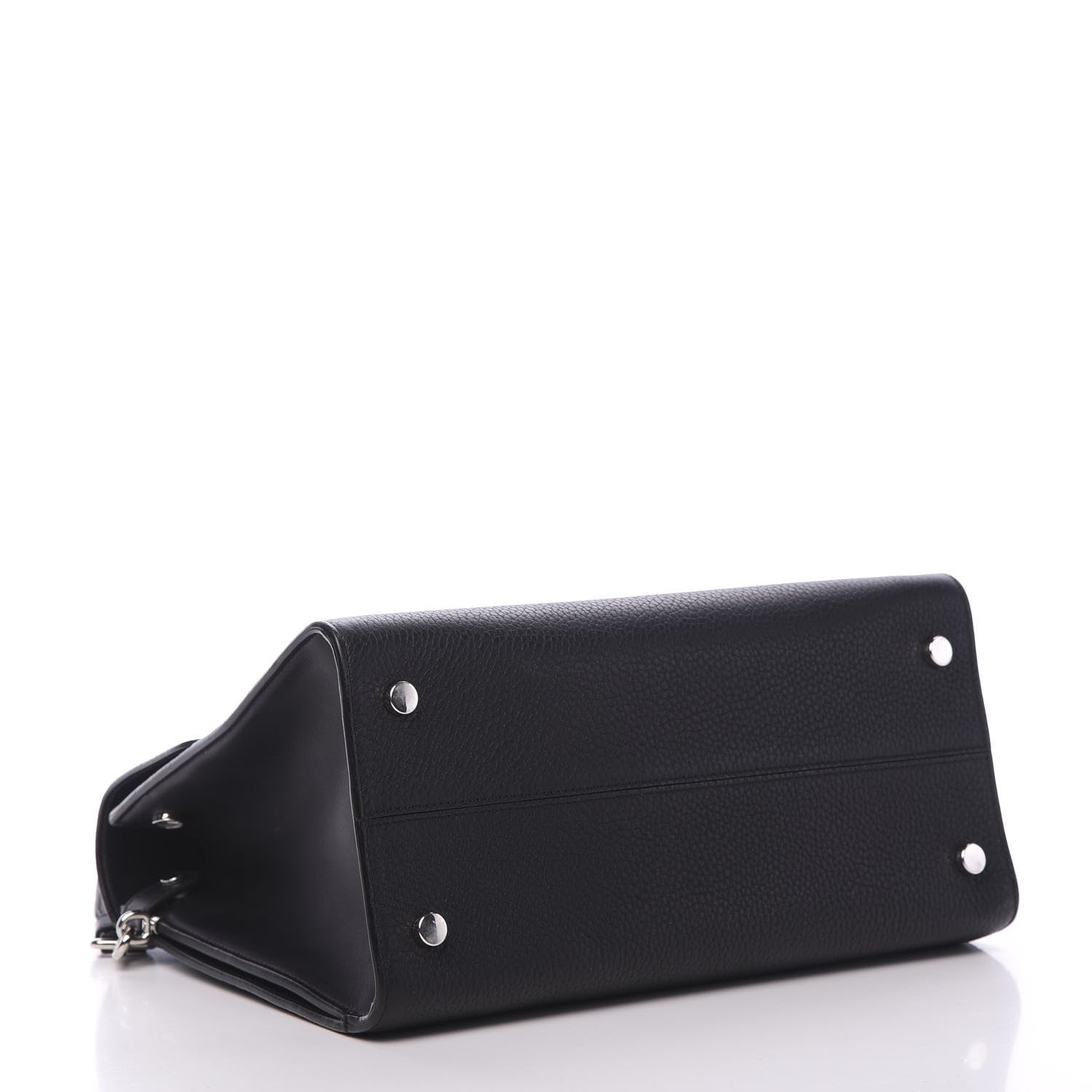 Christian Dior Grained Calfskin Medium Diorever Flap Black 3 of 8